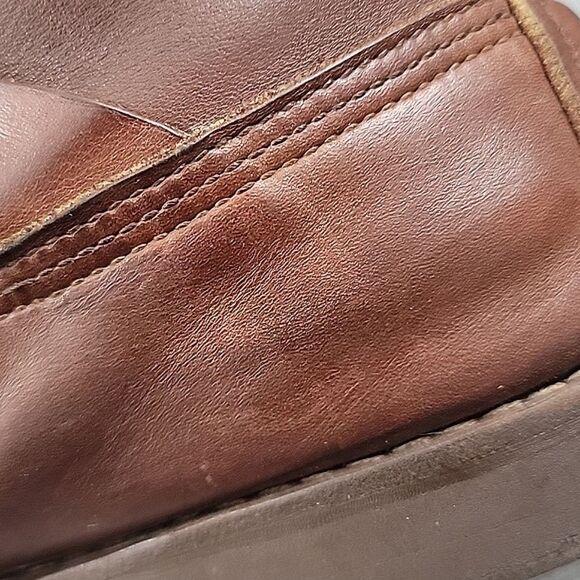 W.C Russell Moccasin Co Zephyr Boots Brown leather zip buckle hunting men's 8.5C - Picture 7 of 14